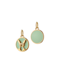 18K Yellow Gold Pisces Charm Photo 3