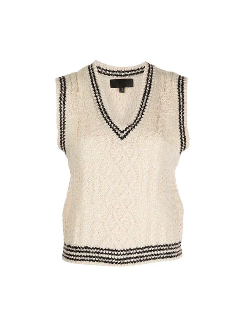 Nanette Sleeveless Wool Knit Vest