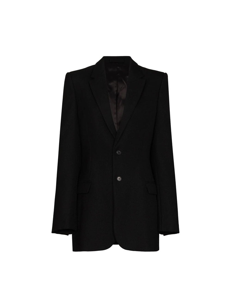 Contour Single-Breasted Wool Blazer
