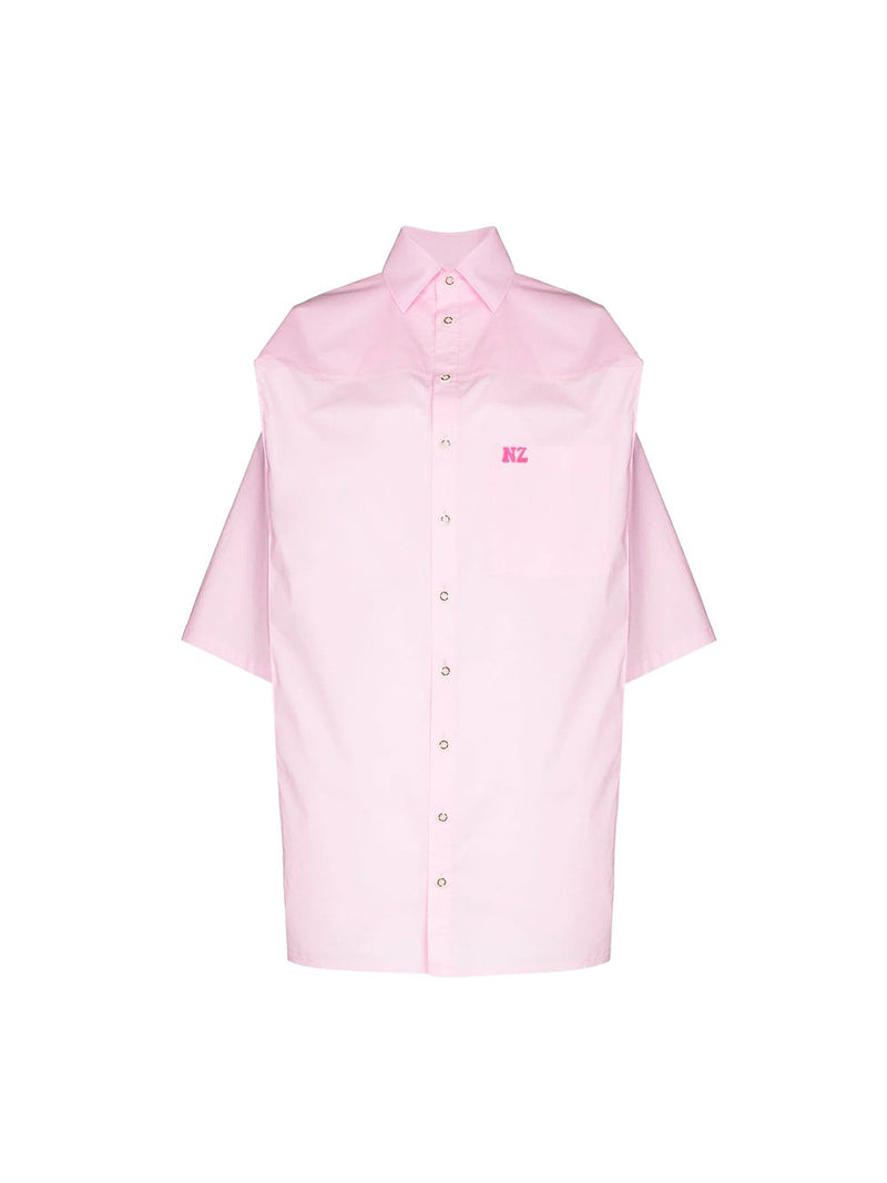 Logo-Embroidered Boxy Shirt