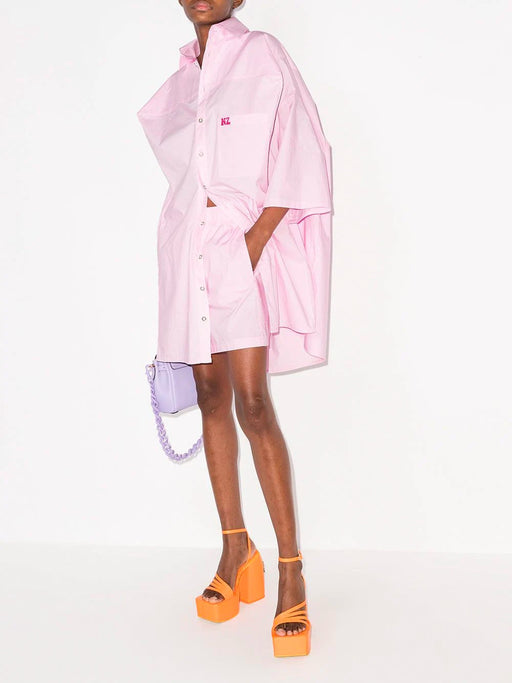Logo-Embroidered Boxy Shirt