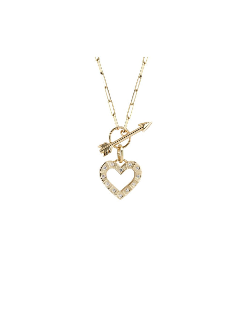 Olympia Heart and Arrow Necklace