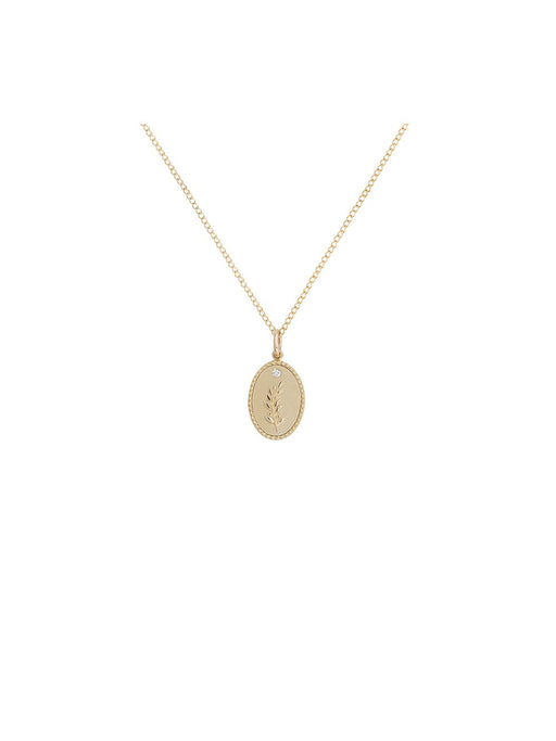 Olive Branch Pendant Necklace