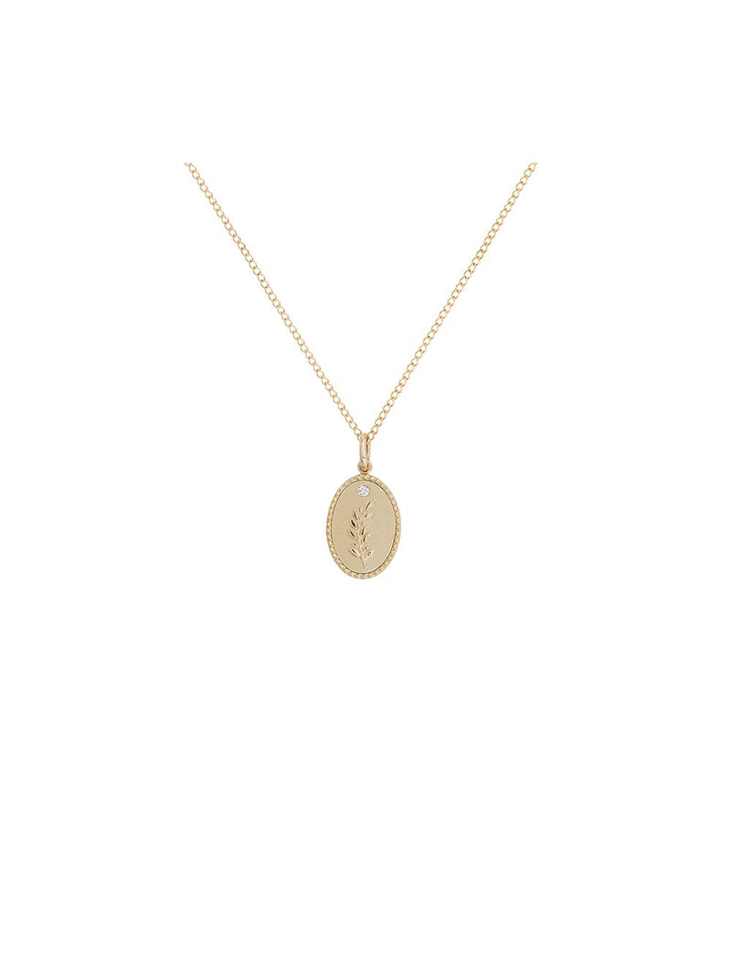 Olive Branch Pendant Necklace