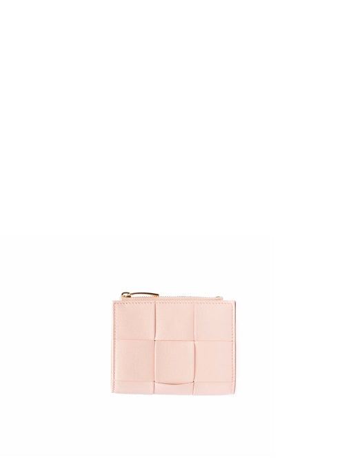 Small Bifold Intrecciato Zipper Wallet