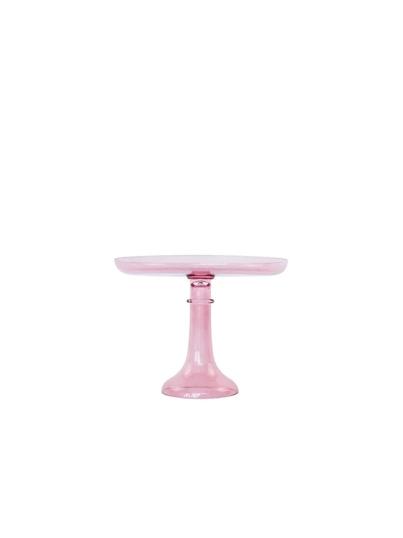 Rose Glass Cake Stand