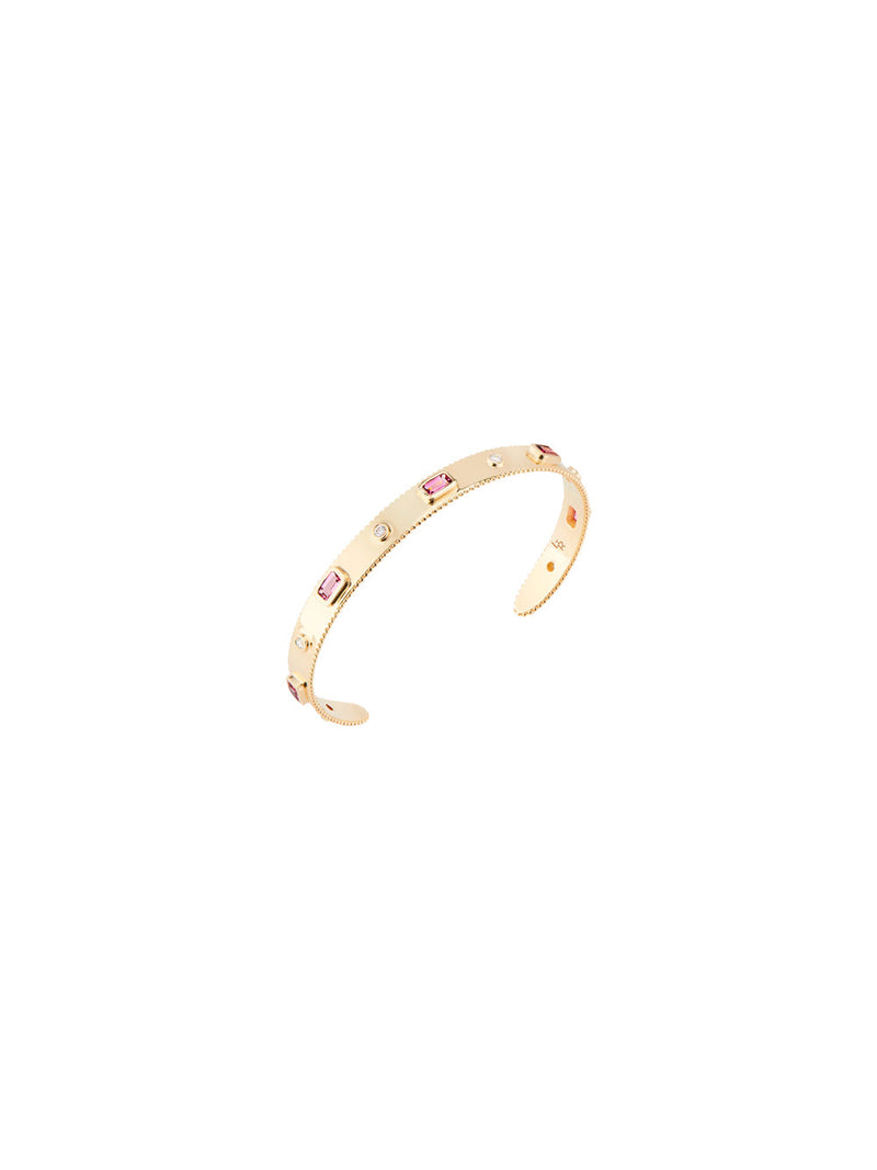 Pink Tourmaline Cuff