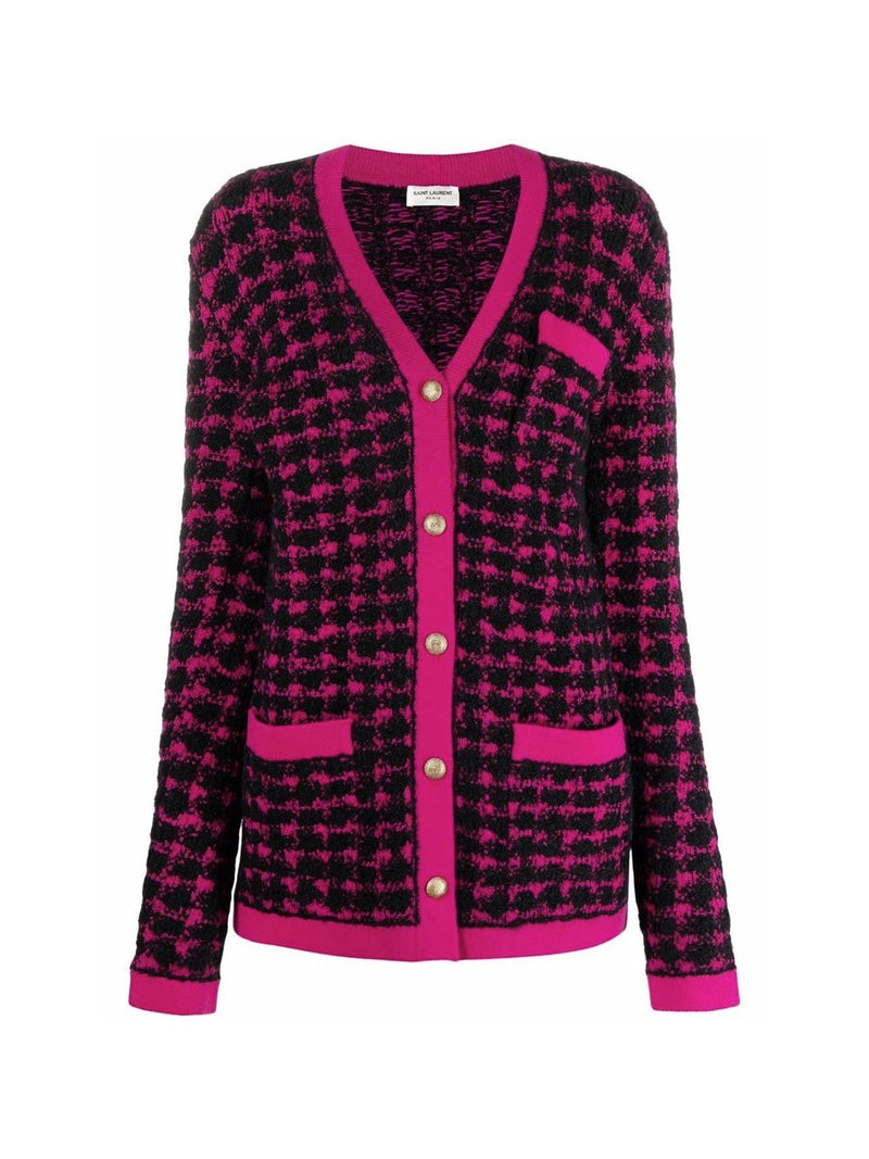 Long Jacquard Cardigan
