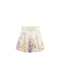 Rhythmic Floral-Print Linen Shorts Photo 1