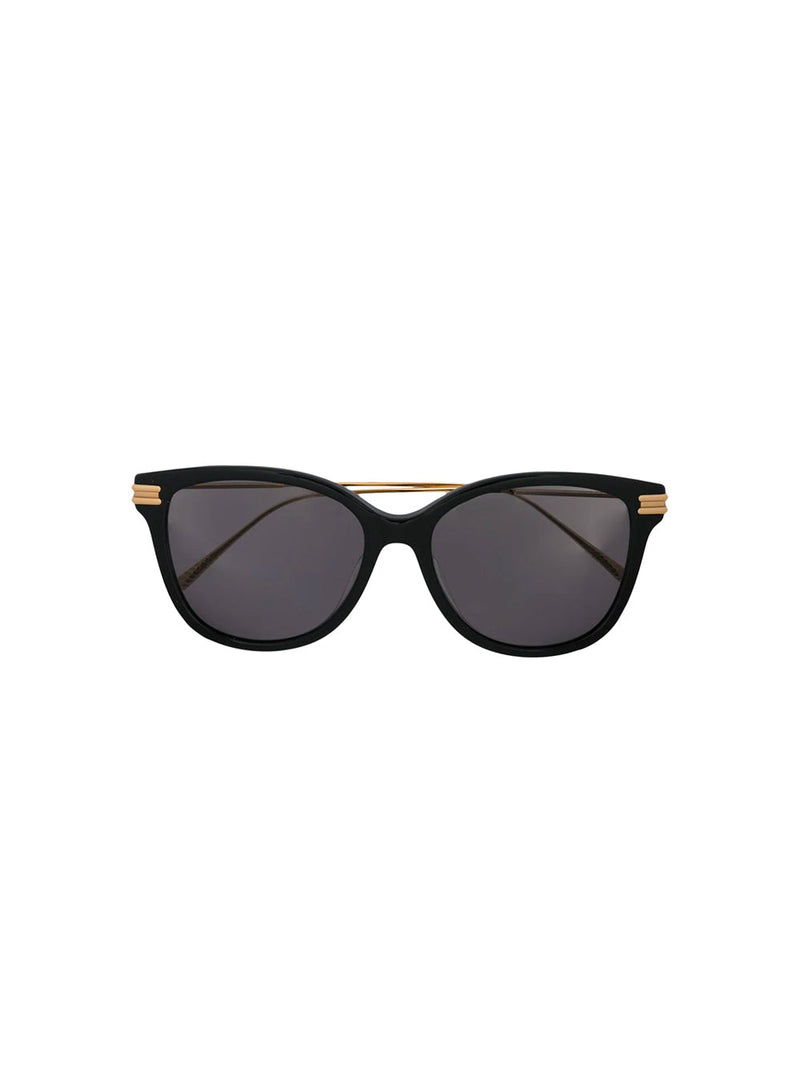 Ribbon Detail Square Frame Sunglasses