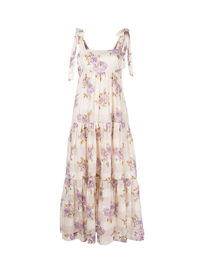Rosa Tie Shoulder Maxi Dress