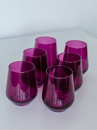 Stemless Wine Glass Set of 6 Photo 2