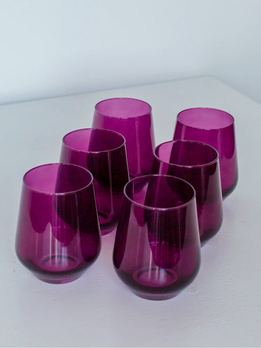 Stemless Wine Glass Set of 6