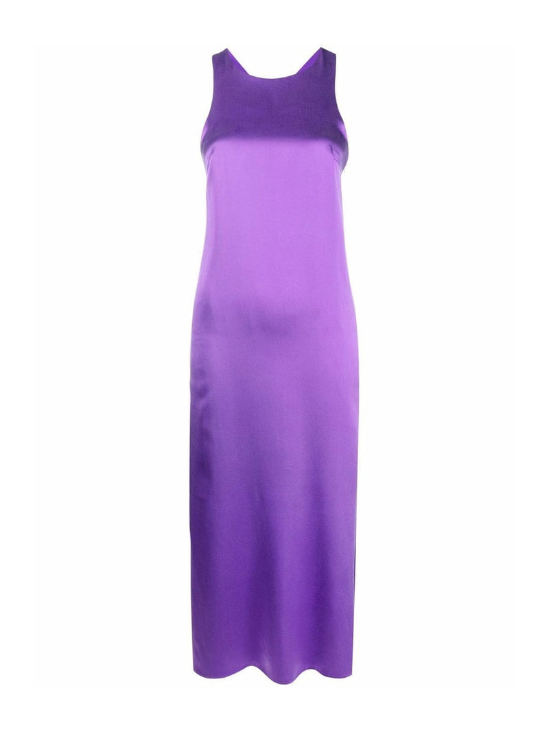 Sula Twist-Back Silk Slip Dress