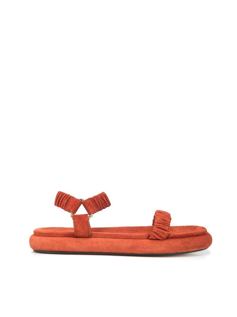 Puglia Suede Gathered Teva Flat