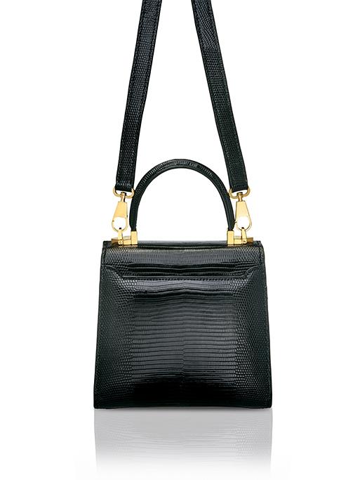 Mini Embossed Pattern Trapezoid Top Handle