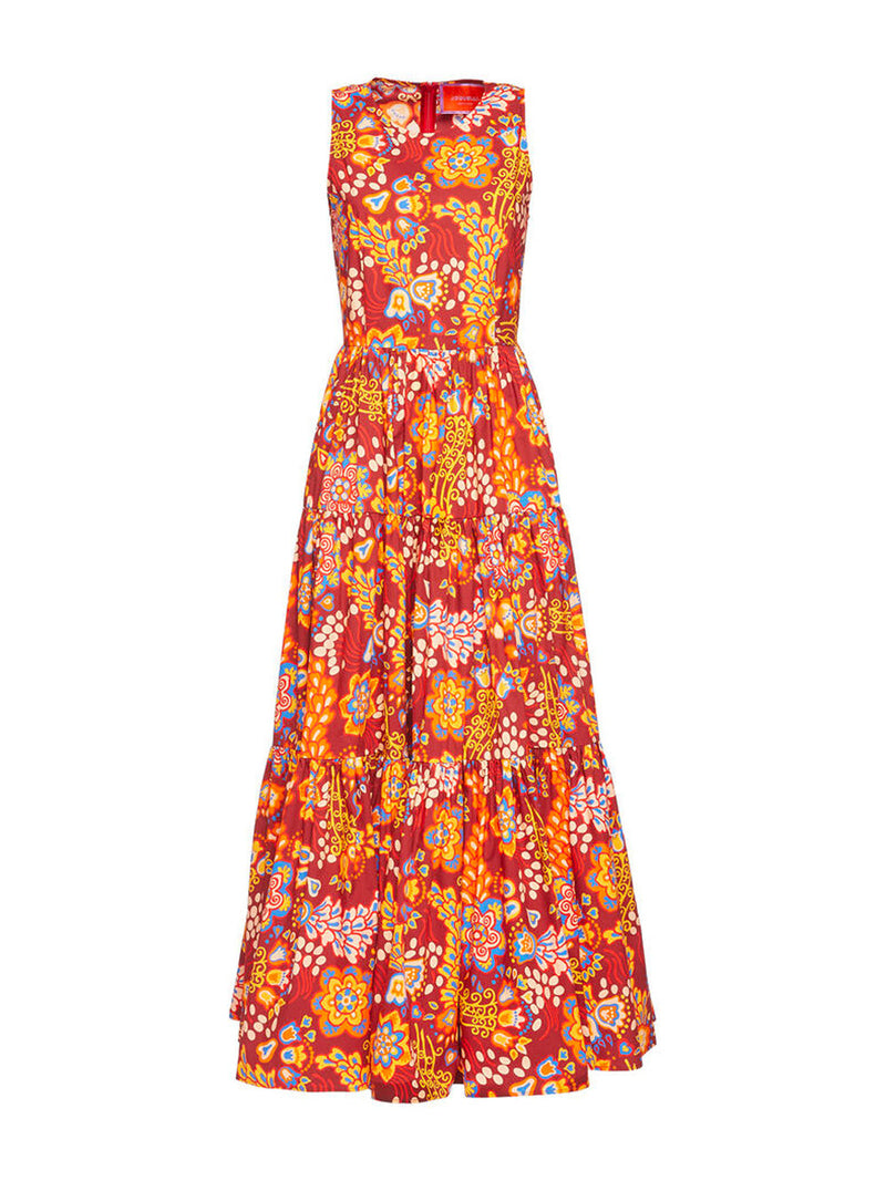 Sleeveless Tiered Maxi Dress