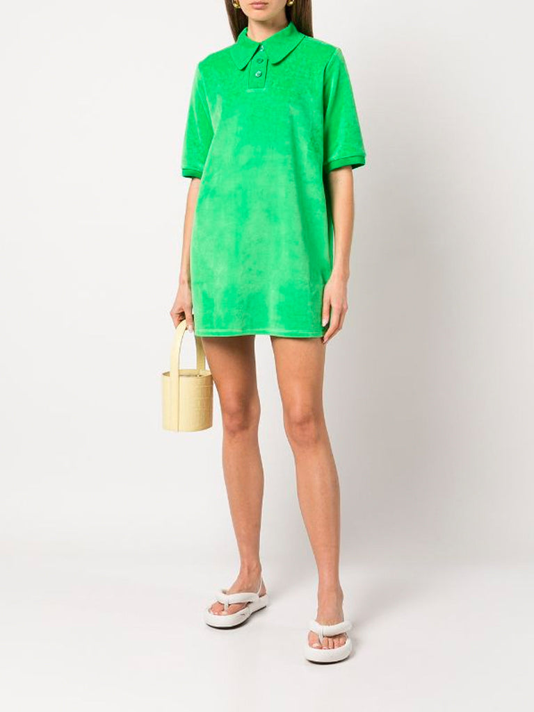 Terry Mini Shirt Dress