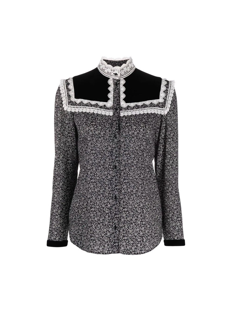 Liberty Print Blouse with Collar