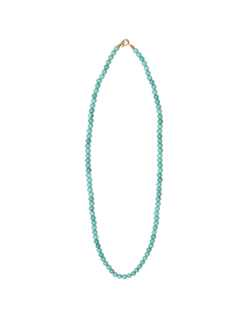 Turquoise Round Beaded Necklace