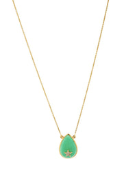 Tear Drop Diamond Star Necklace Photo 1