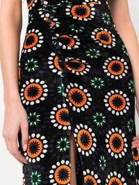 Jacquard Asymmetric Midi Dress Photo 5