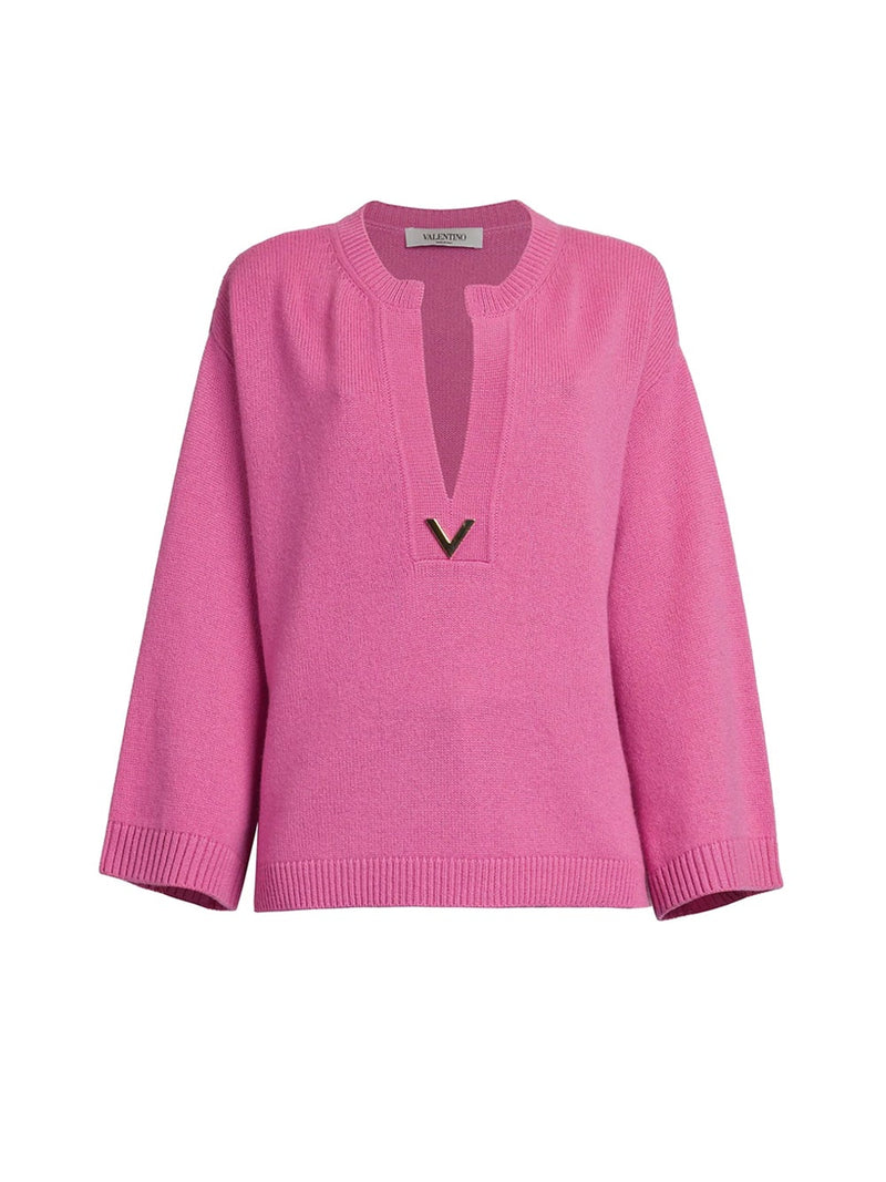 Gold V Cashmere Sweater