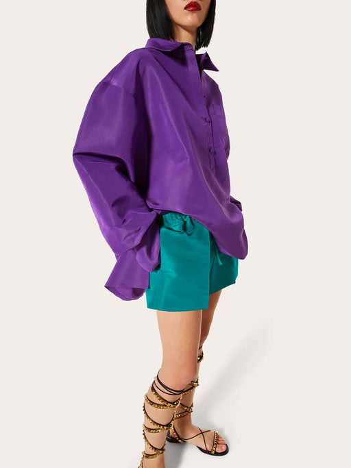 Silk Faille Shorts