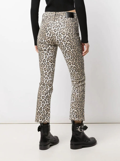 Kick Fit Animal Print Ankle Crop Jean