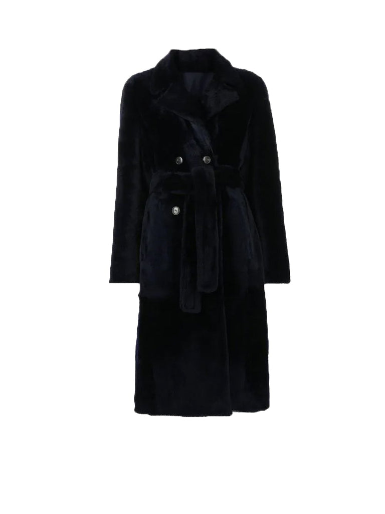 Shearling Midi Jacket