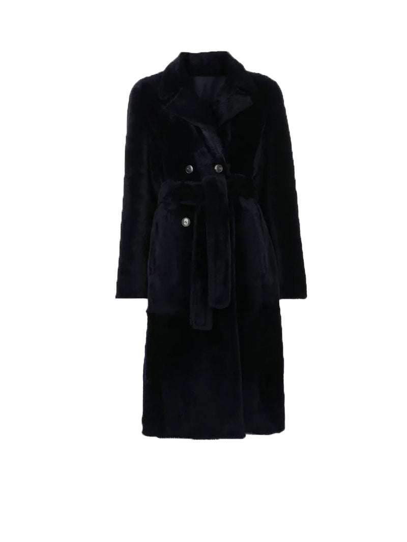 Shearling Midi Jacket