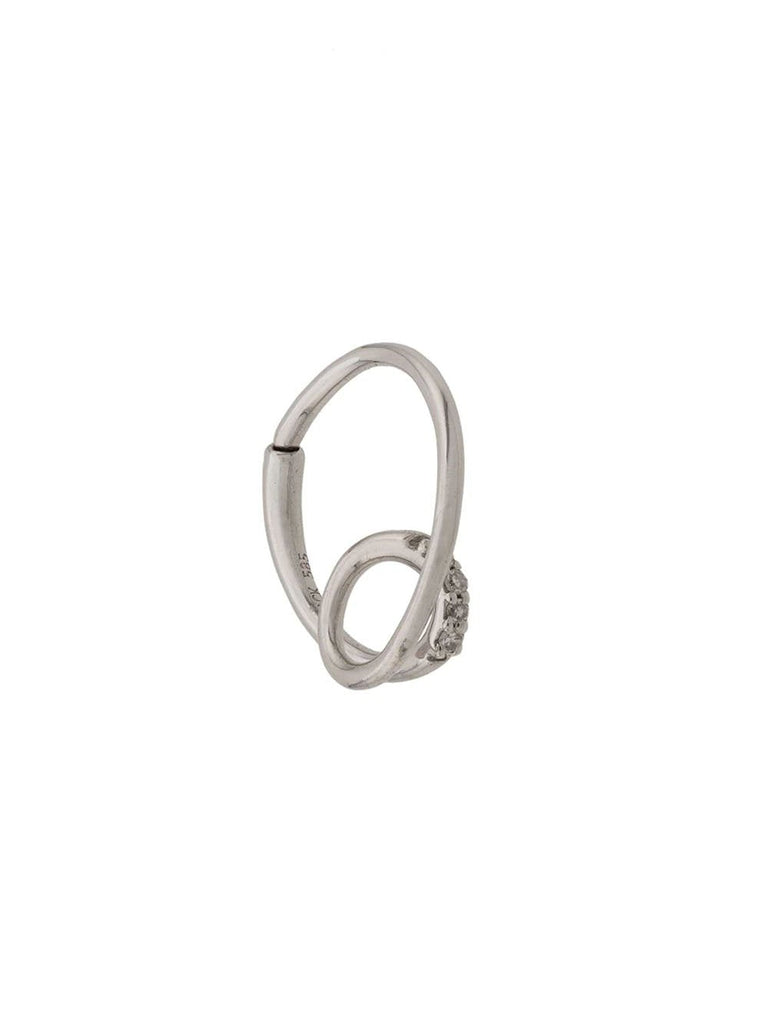 Acrobat Diamond Hoop Earring