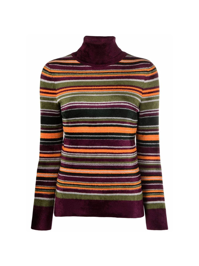 Striped Turtleneck Sweater