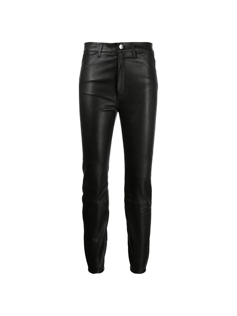 5 Pocket Leather Skinny Pant