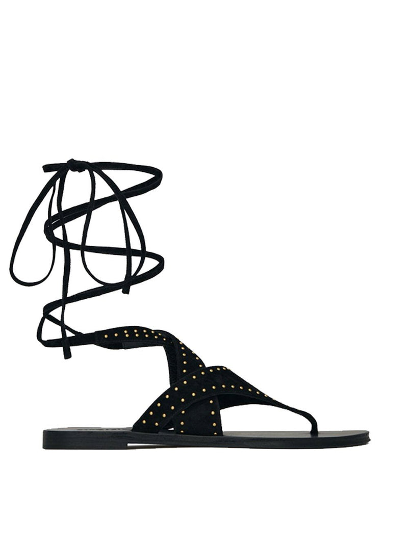 Gia Gladiator Stud Wrap Sandal