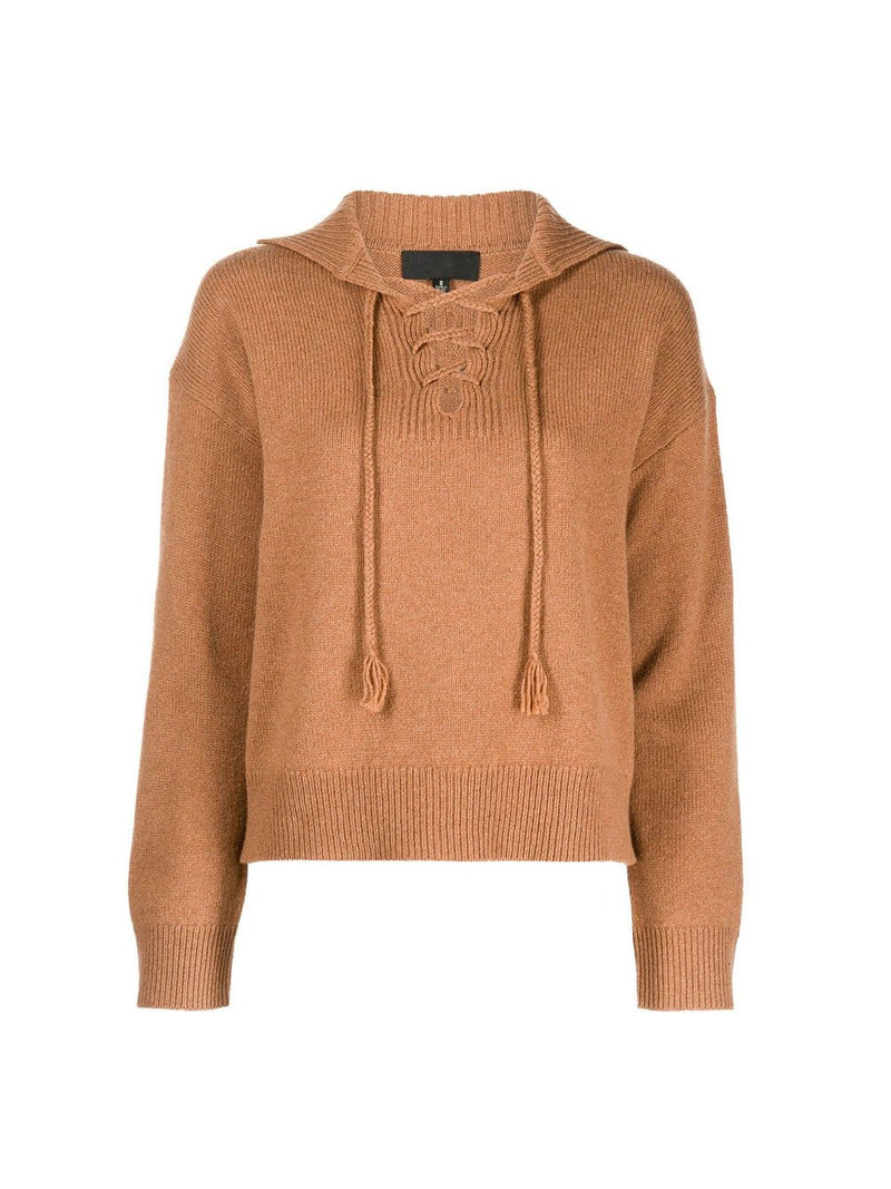 Gloria Lace Up Sweater
