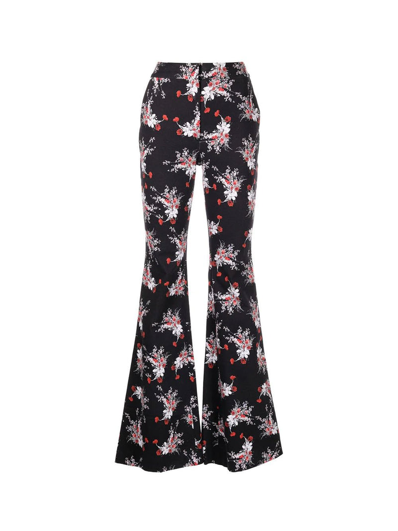 Floral Ankle Crop Flare