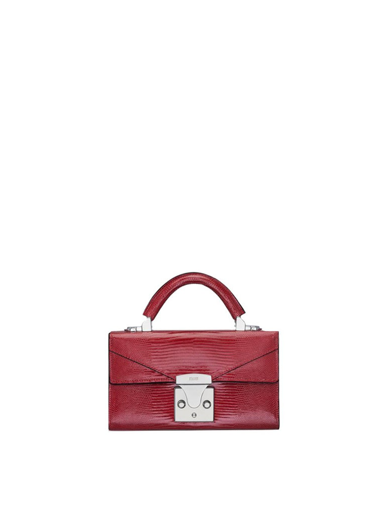 Mini Embossed Pattern Top Handle Bag