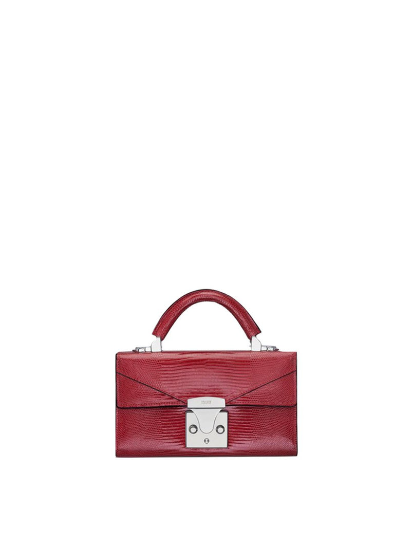 Mini Embossed Pattern Top Handle Bag