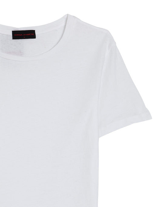 Short-Sleeve Crop Boxy Crewneck Tee