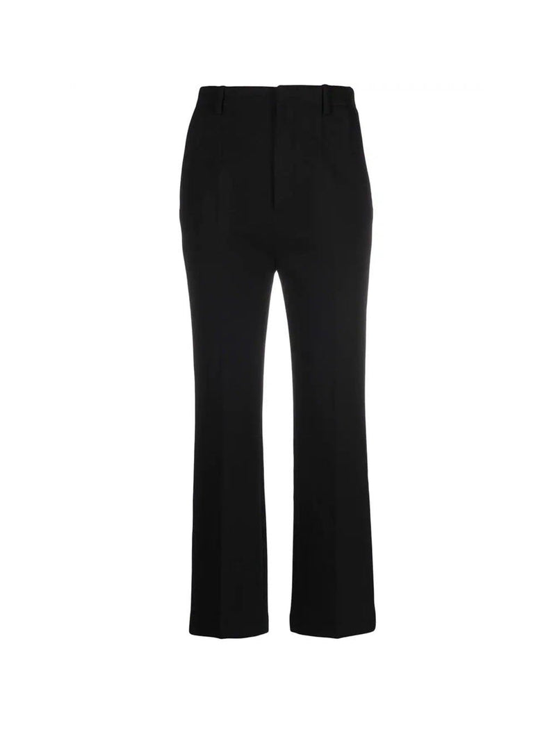 Mid Rise Jersey Wool Pants