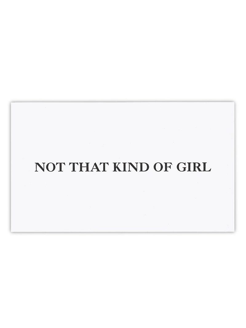 Not That Kind Of Girl Calling Card