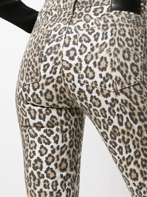 Kick Fit Animal Print Ankle Crop Jean